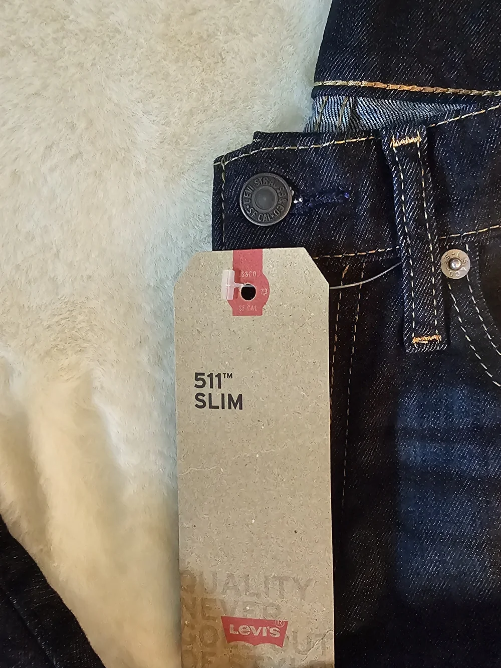 Levi's Dark Indigo Slim Straight Jeans